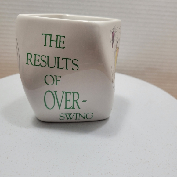 Vintage Funny Golf Mug “The Results of Over-Swing” - Picture 4 of 10